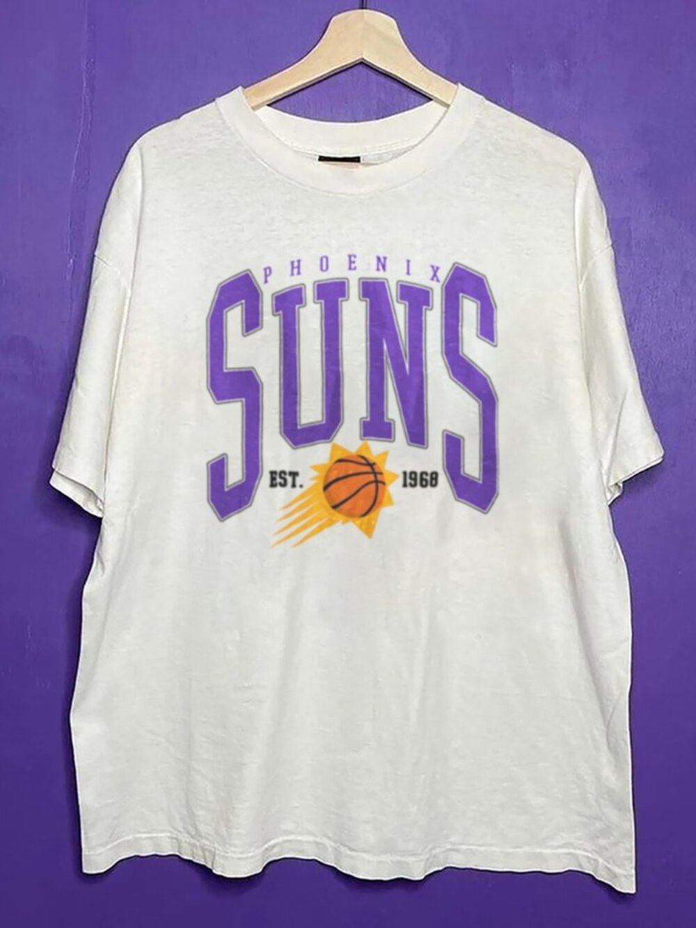 1968 Vintage Phoenix Suns Basketball Shirt, Retro NBA Phoenix Suns Shirt Tee